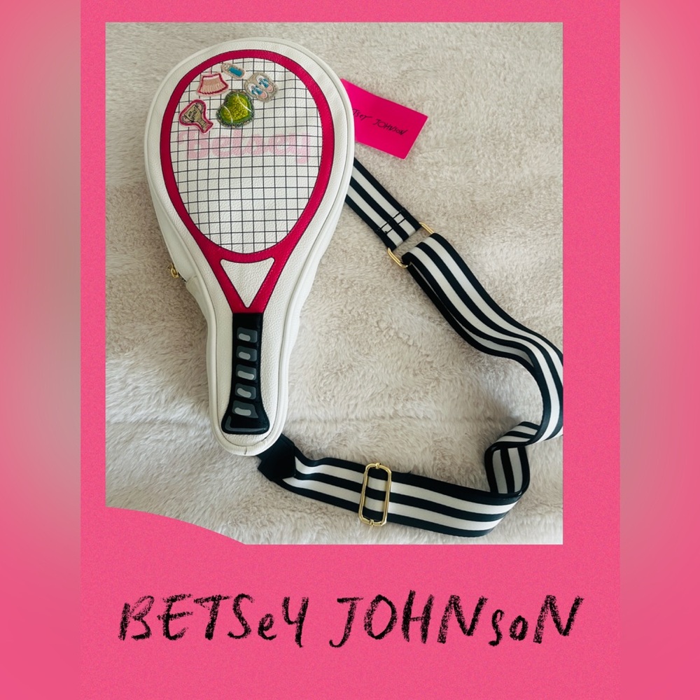 Betsey Johnson  🆕 👛 tennis theme darling crossbody RARE